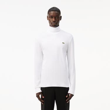  Lacoste Erkek Regular Fit Boğazlı Yaka Beyaz T-shirt