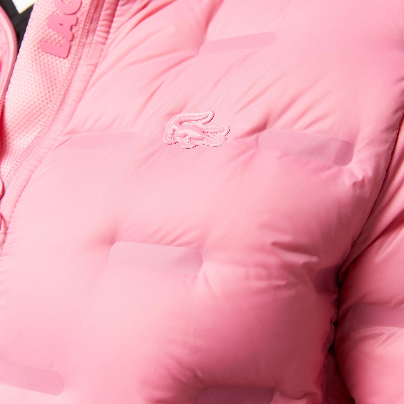 Lacoste Kadın Regular Fit Uzun Kollu Kapüşonlu Pembe Mont