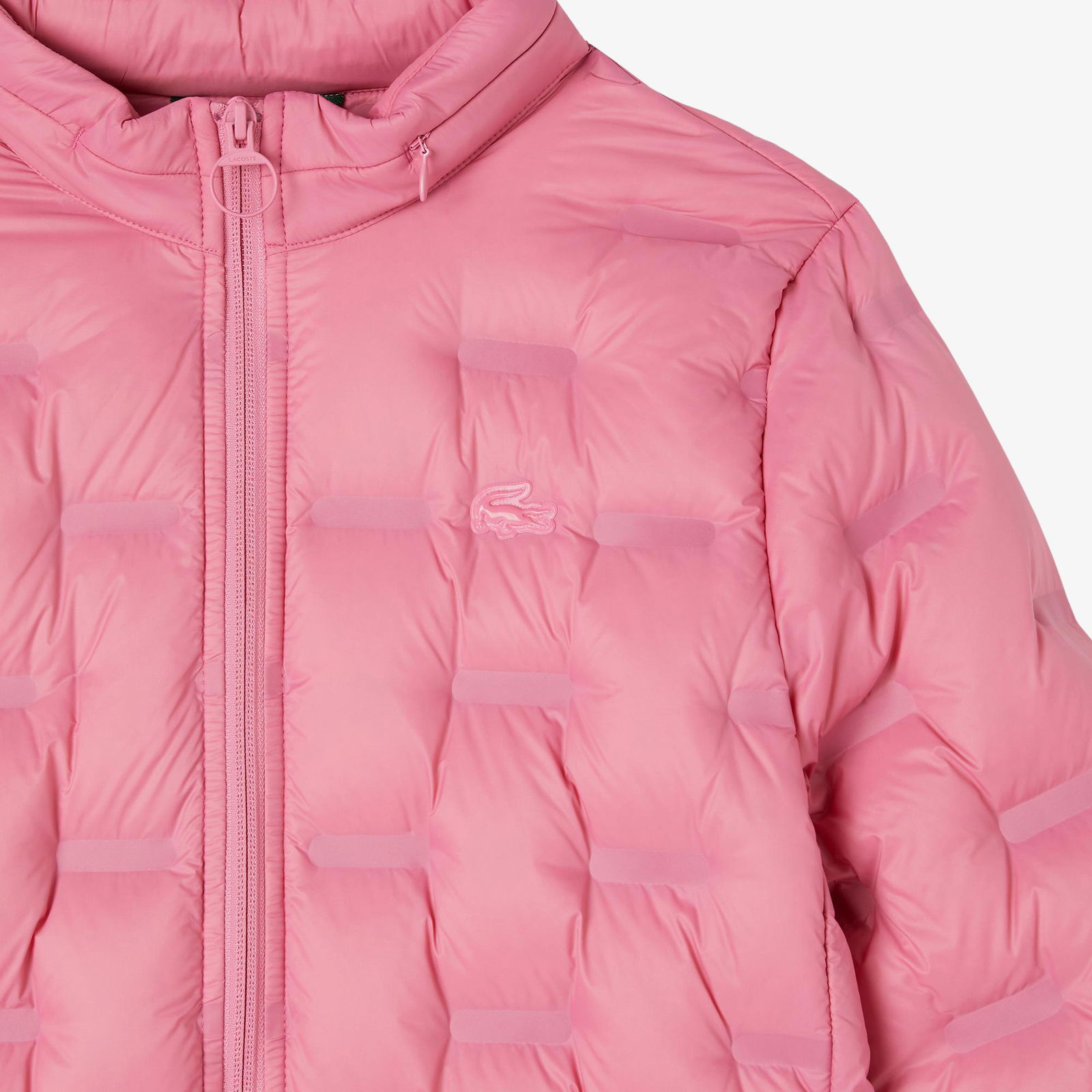 Lacoste Kadın Regular Fit Uzun Kollu Kapüşonlu Pembe Mont