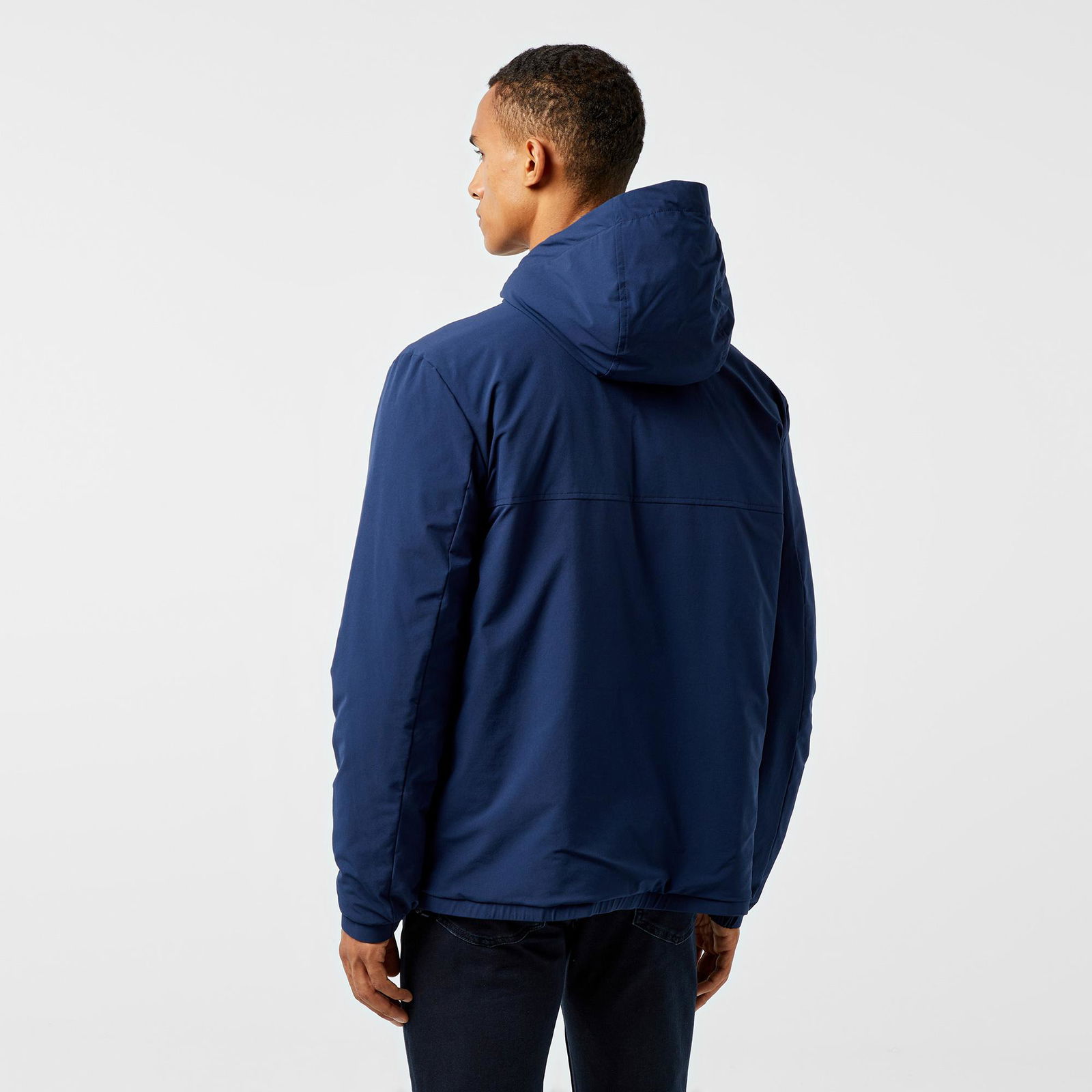 Lacoste Erkek Relaxed Fit Kapüşonlu Lacivert Yağmurluk
