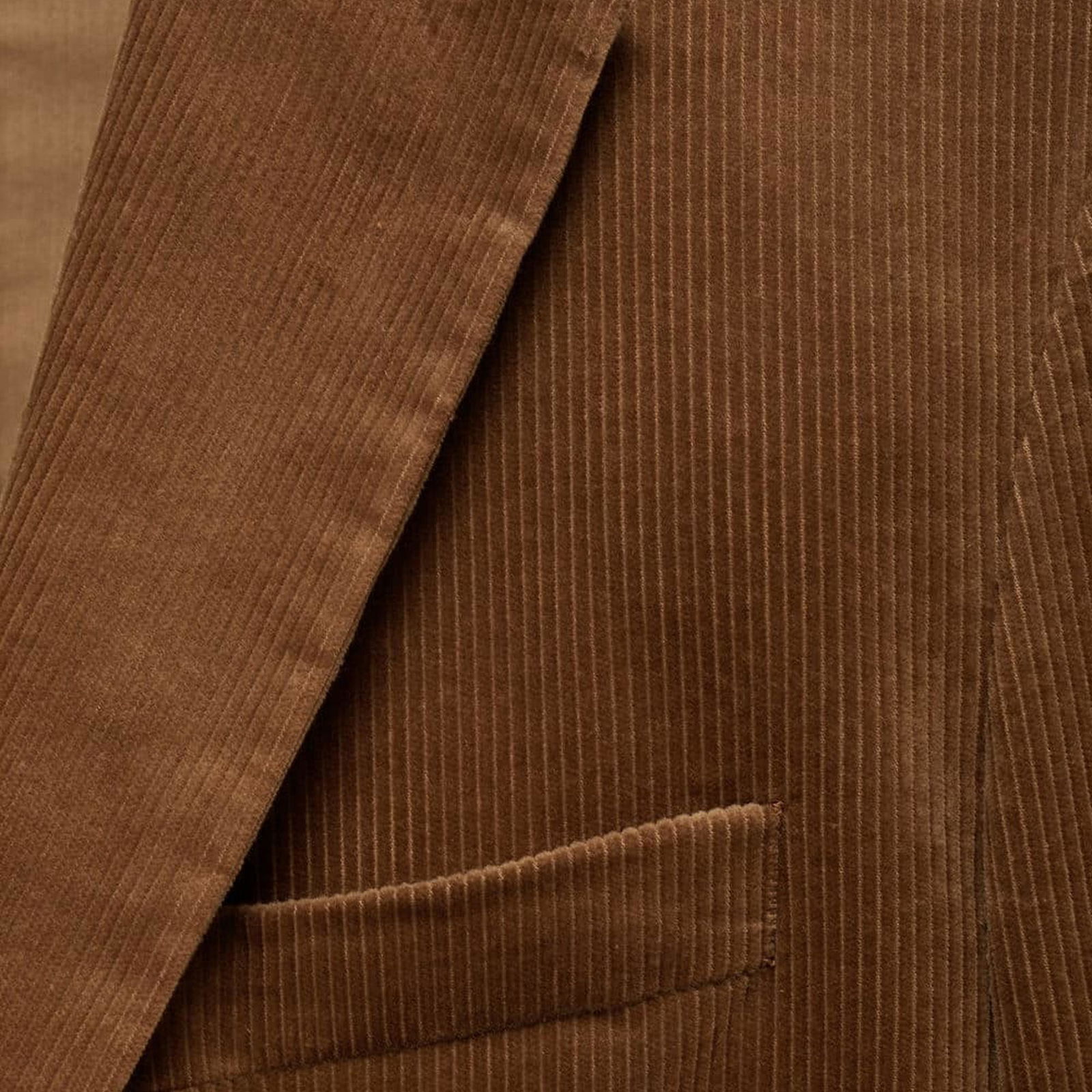 Mango Erkek Dar Kesimli Fitilli Kadife Blazer Ceket Kahverengi