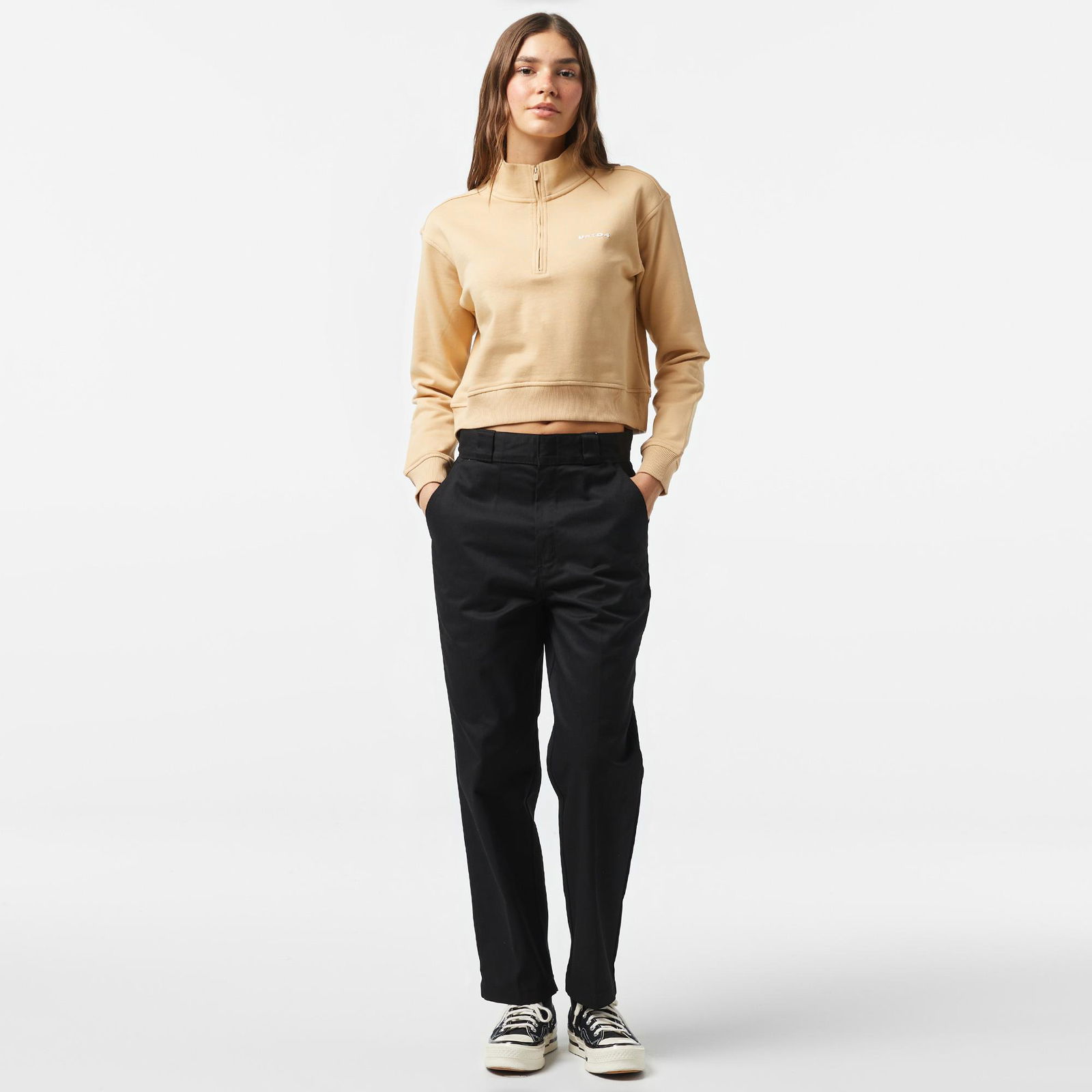 United4 Classic Kadın Bej Sweatshirt