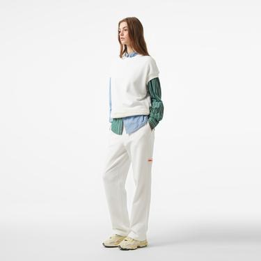  Lacoste x House of SuperStep Kadın Krem Eşofman Altı