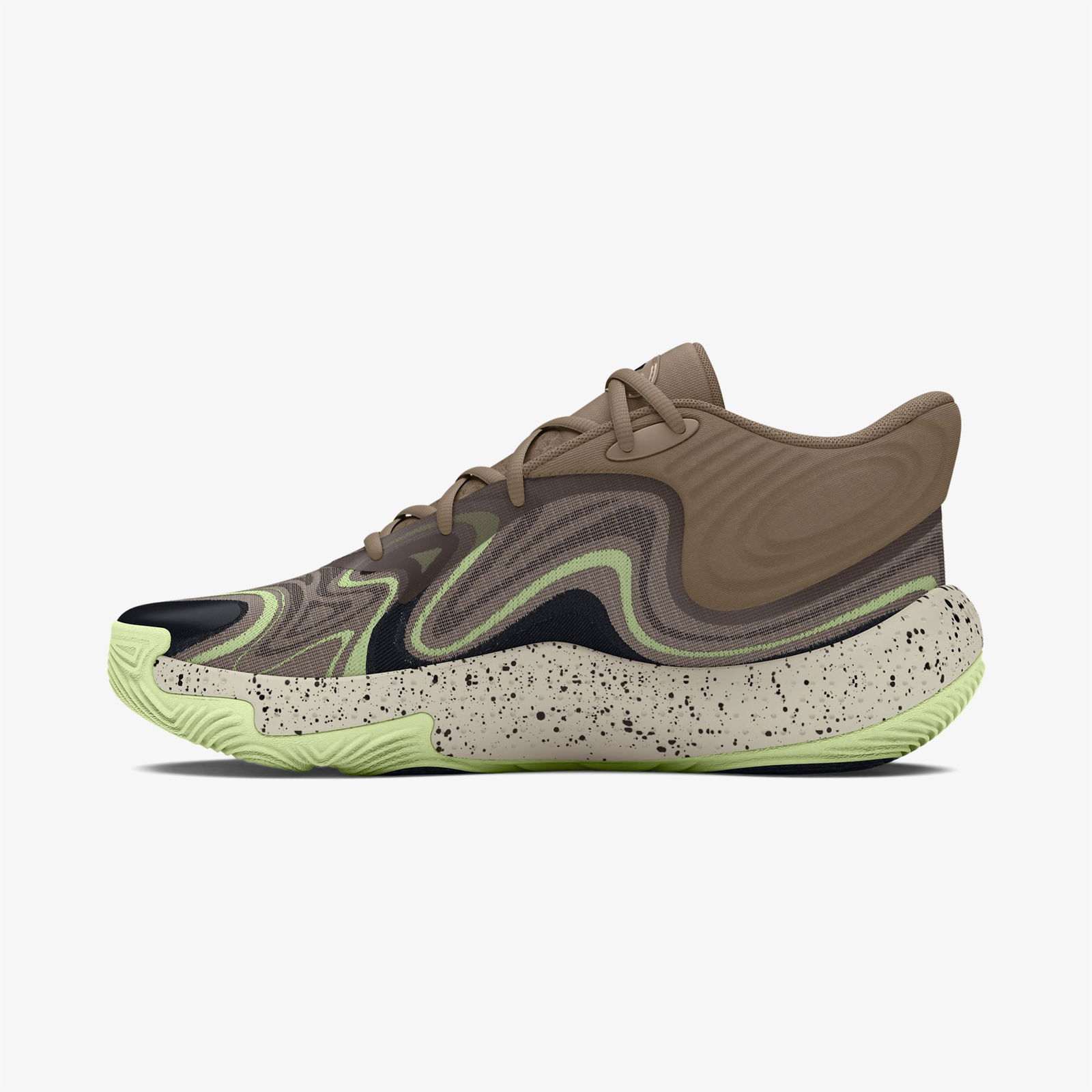 Under Armour Spawn 6 Mid Erkek Yeşil Basketbol Ayakkabısı