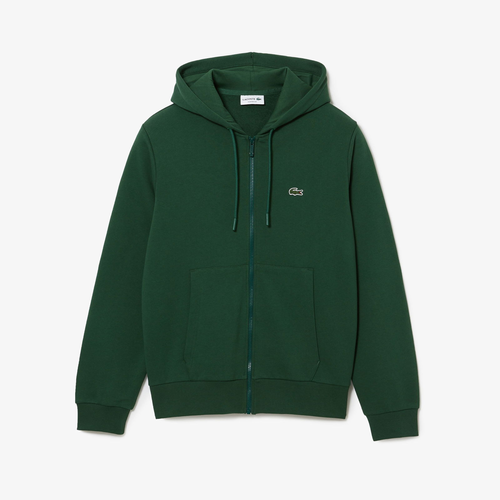 Lacoste Erkek Classic Fit Fermuarlı Yeşil Sweatshirt