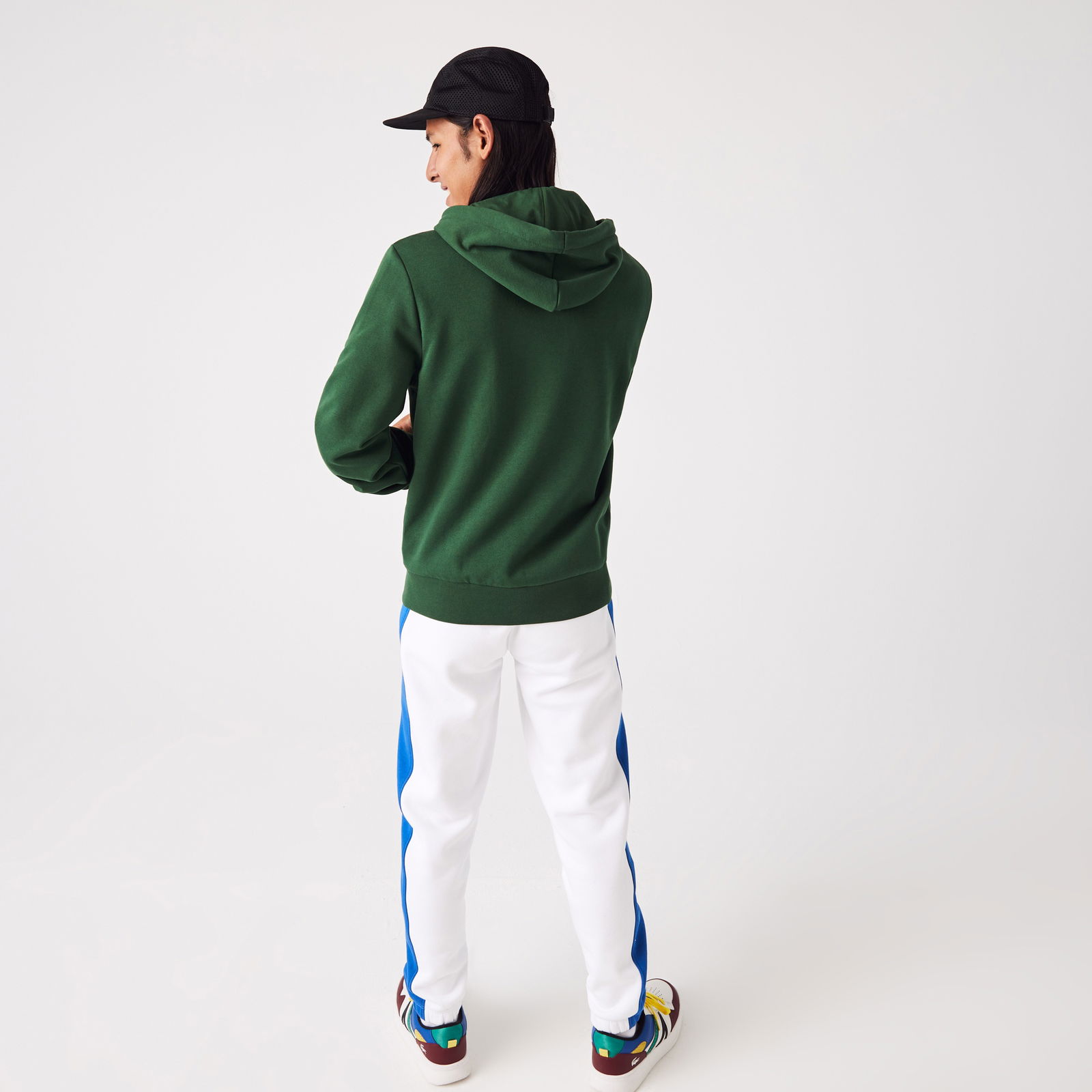Lacoste Erkek Classic Fit Fermuarlı Yeşil Sweatshirt