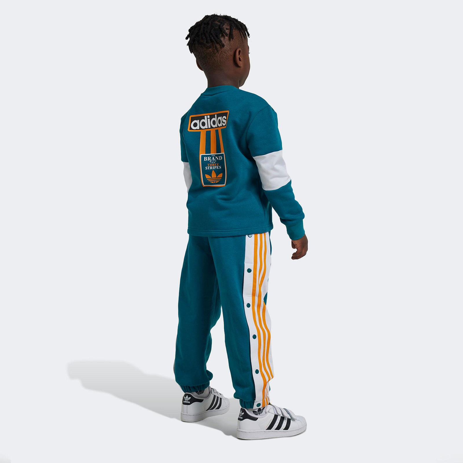 adidas Crew Çocuk Mavi Eşofman Takımı