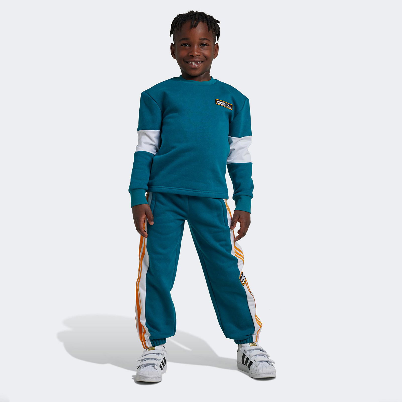 adidas Crew Çocuk Mavi Eşofman Takımı
