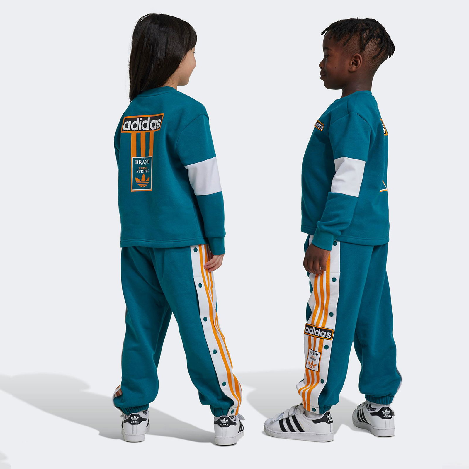 adidas Crew Çocuk Mavi Eşofman Takımı