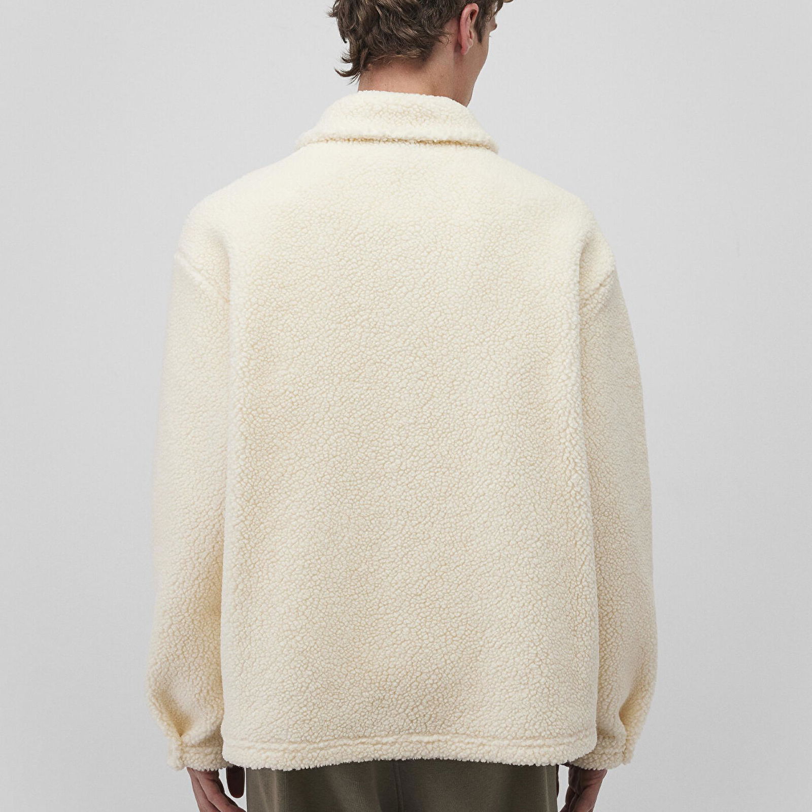 Mavi Ekru Sherpa Sweatshirt Oversize / Geniş Kesim 0S10257-70057