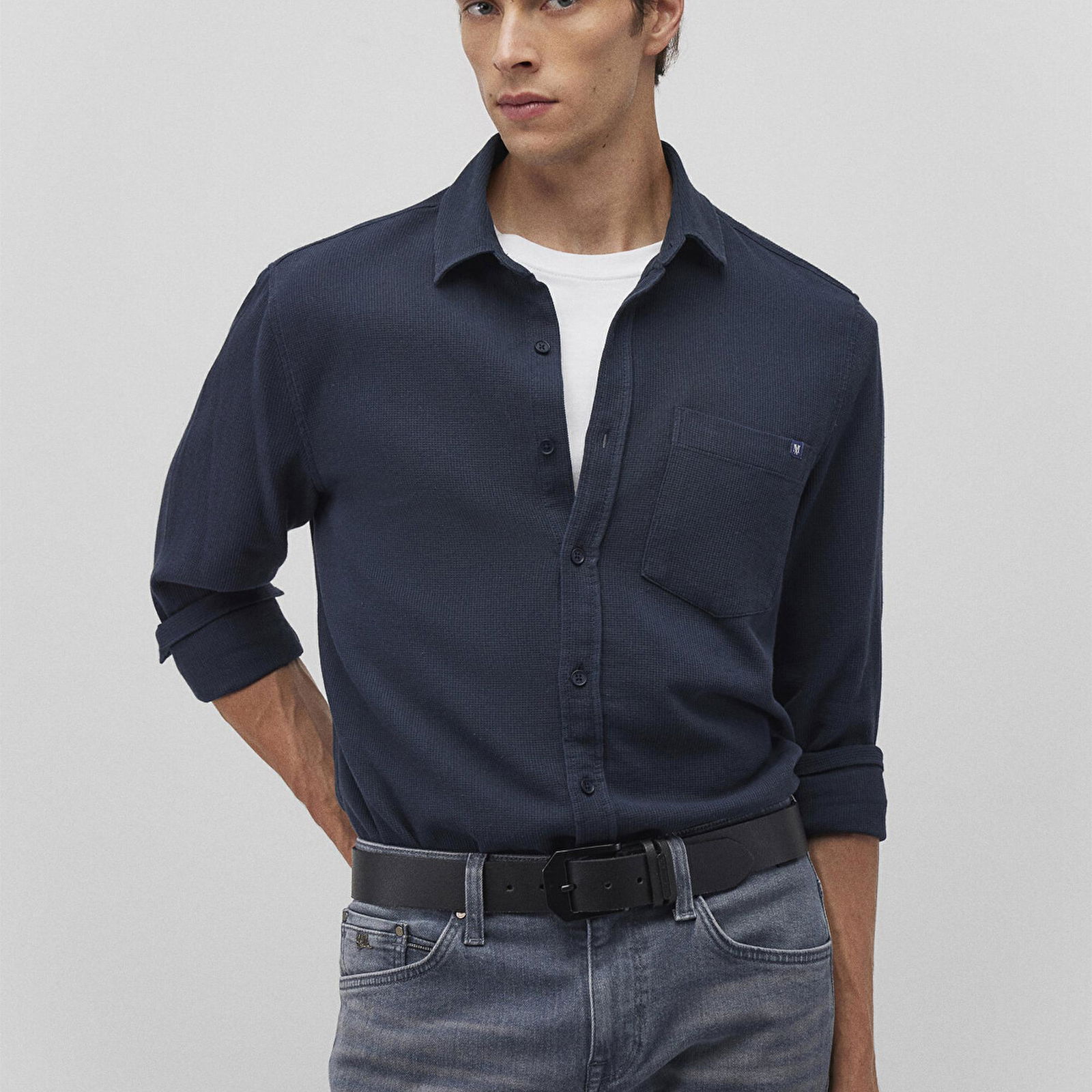 Mavi Lacivert Gömlek Slim Fit / Dar Kesim 0211237-81583