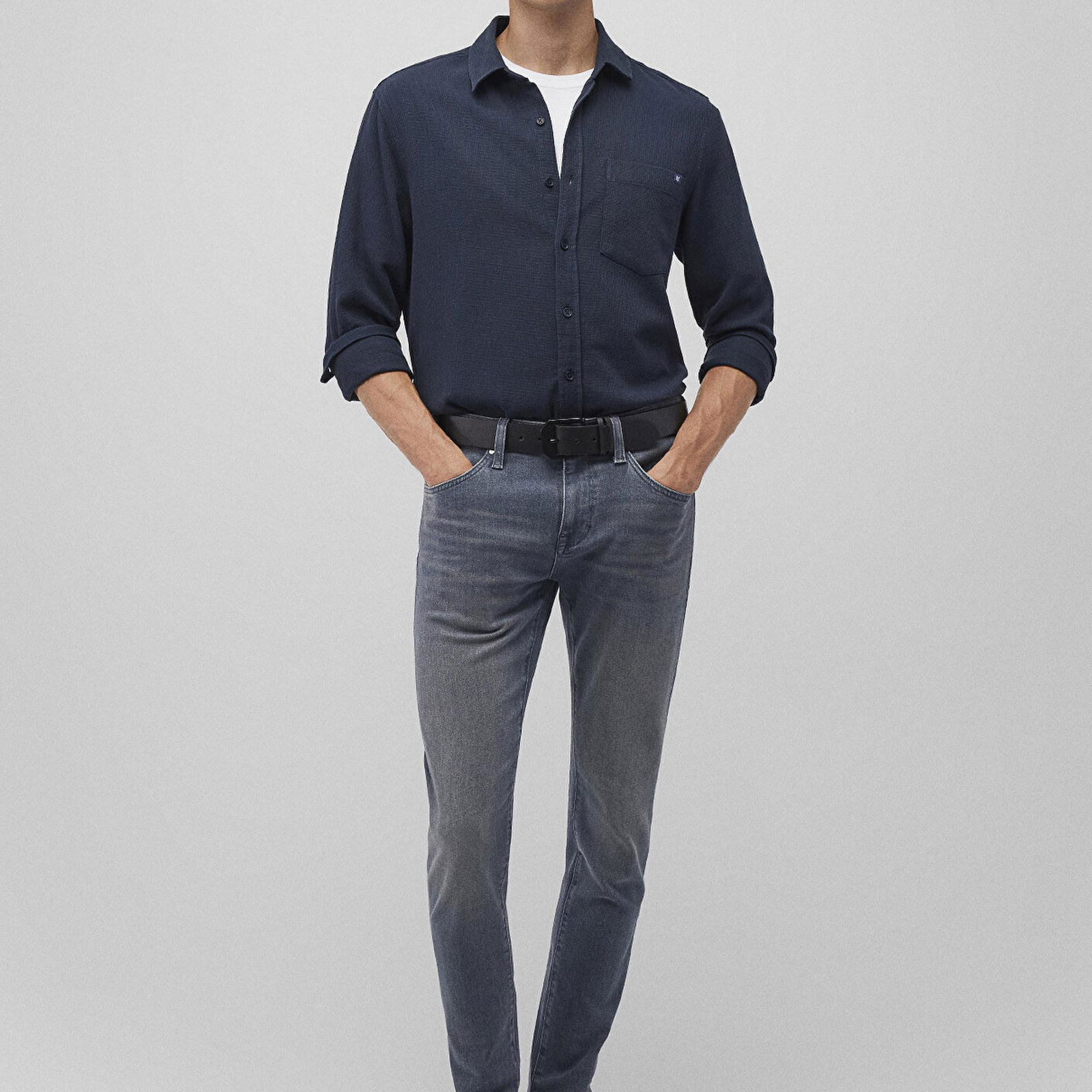 Mavi Lacivert Gömlek Slim Fit / Dar Kesim 0211237-81583