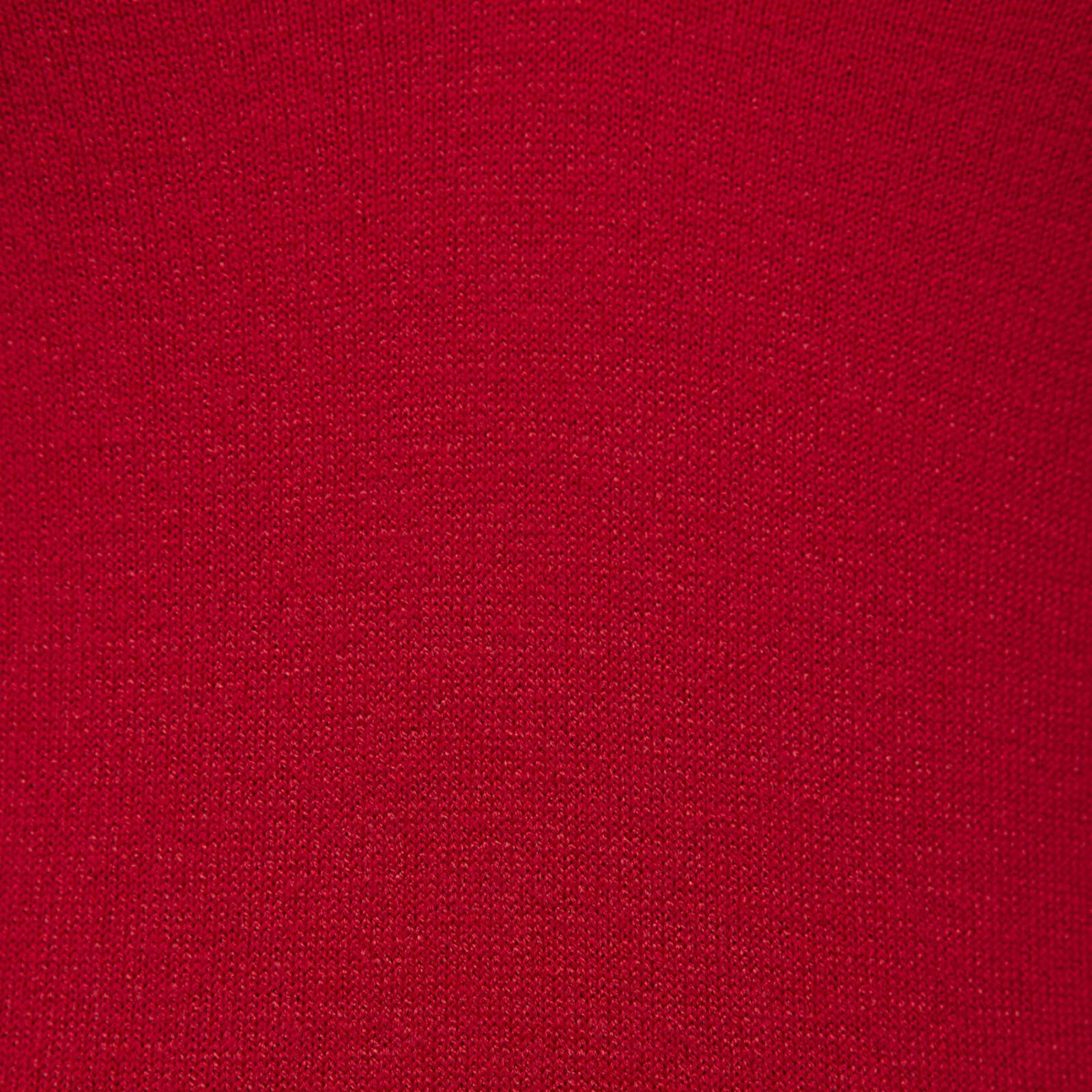 Mavi V Yaka Kırmızı Kazak Slim Fit / Dar Kesim 1710509-80791
