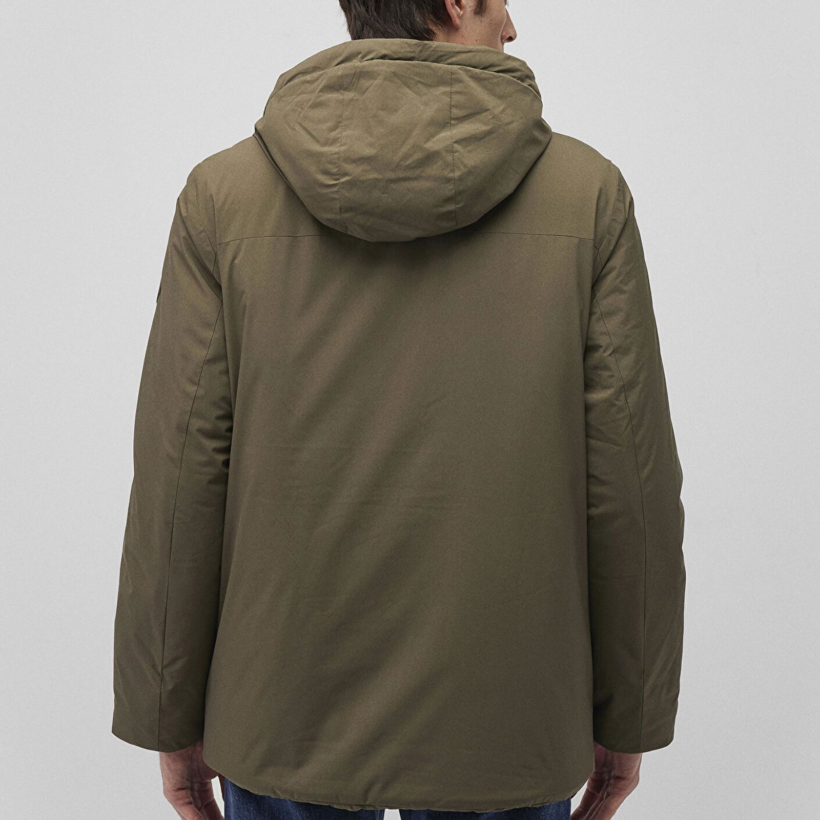 Mavi Kapüşonlu haki Parka Loose Fit / Bol Rahat Kesim 0110443-71544