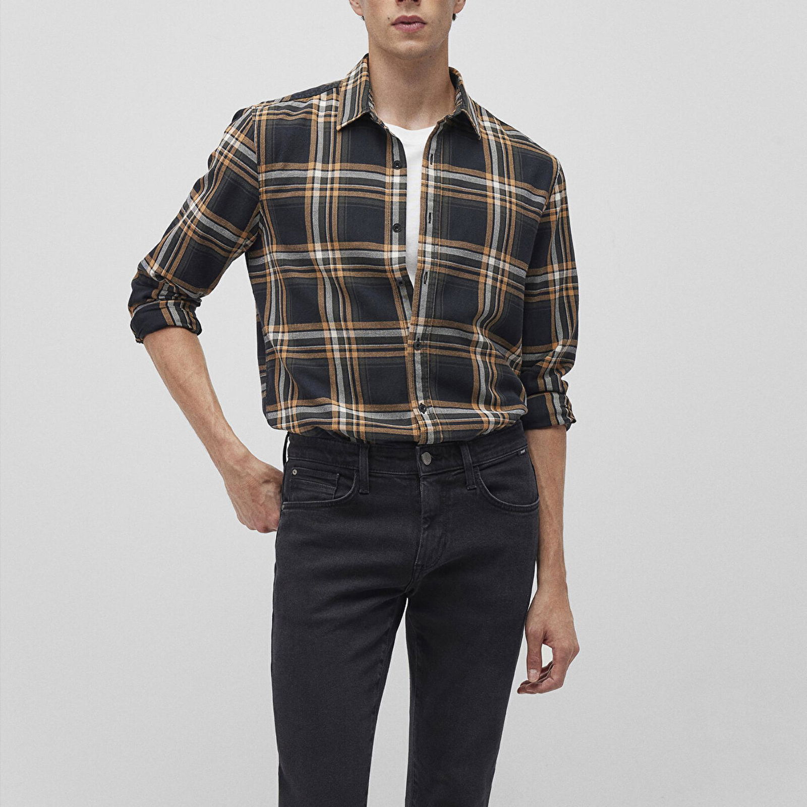 Mavi Kareli Lacivert Shirt Regular Fit / Normal Kesim 0211263-88663