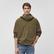 Mavi Kapüşonlu Haki Sweatshirt Oversize / Geniş Kesim 0211215-88487