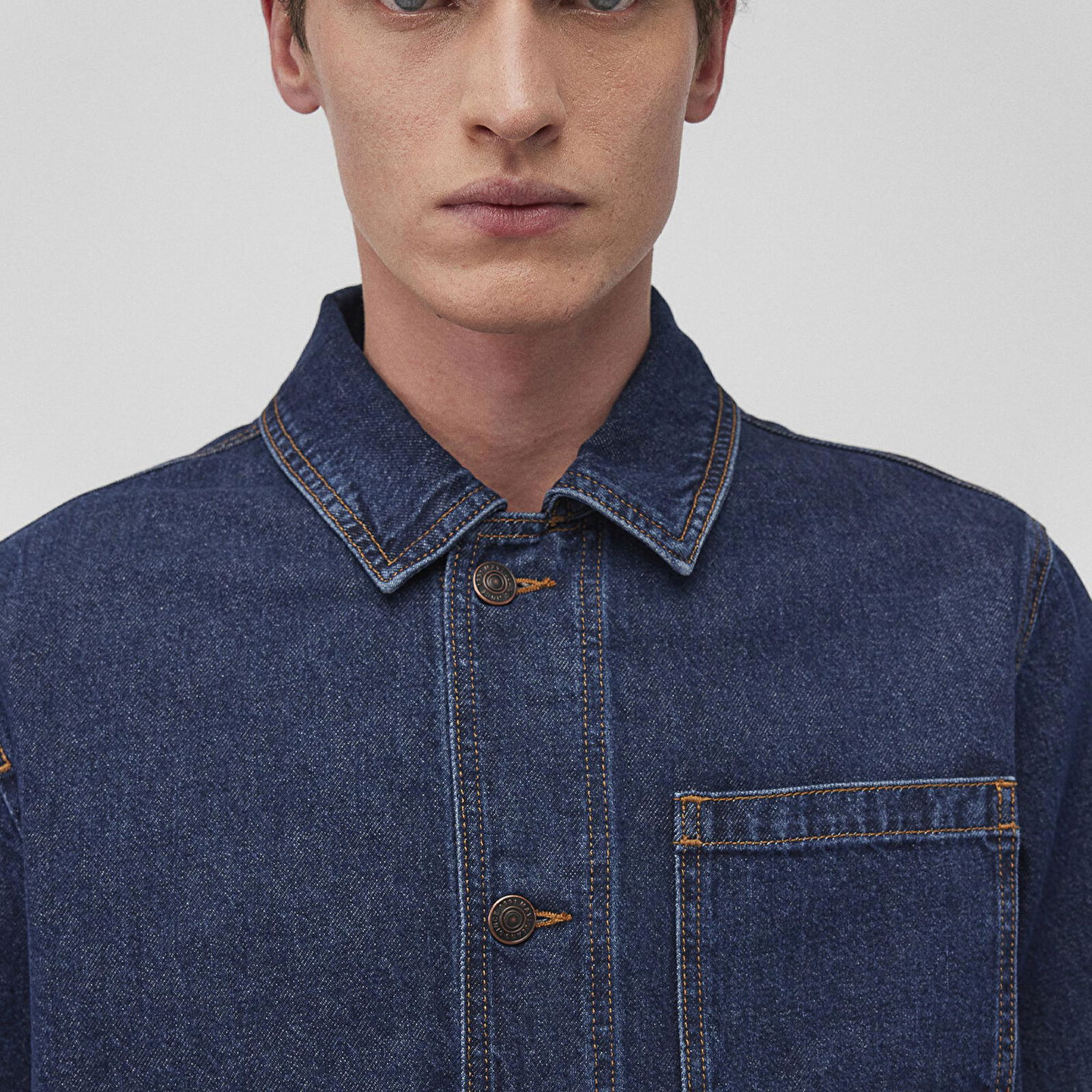 Mavi Victor 90lar Koyu Mavi Denim Jean Ceket 0110383-88411