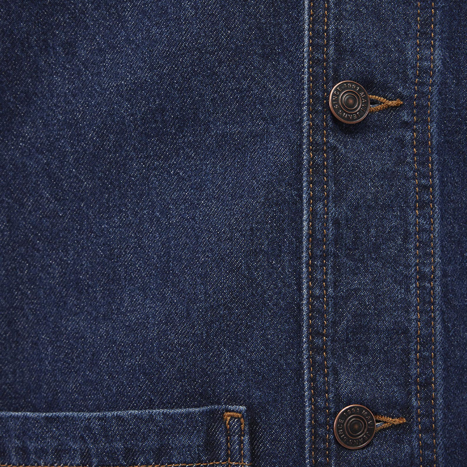 Mavi Victor 90lar Koyu Mavi Denim Jean Ceket 0110383-88411