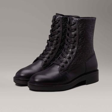  Calvin Klein Flat Combat Kadın Siyah Bot