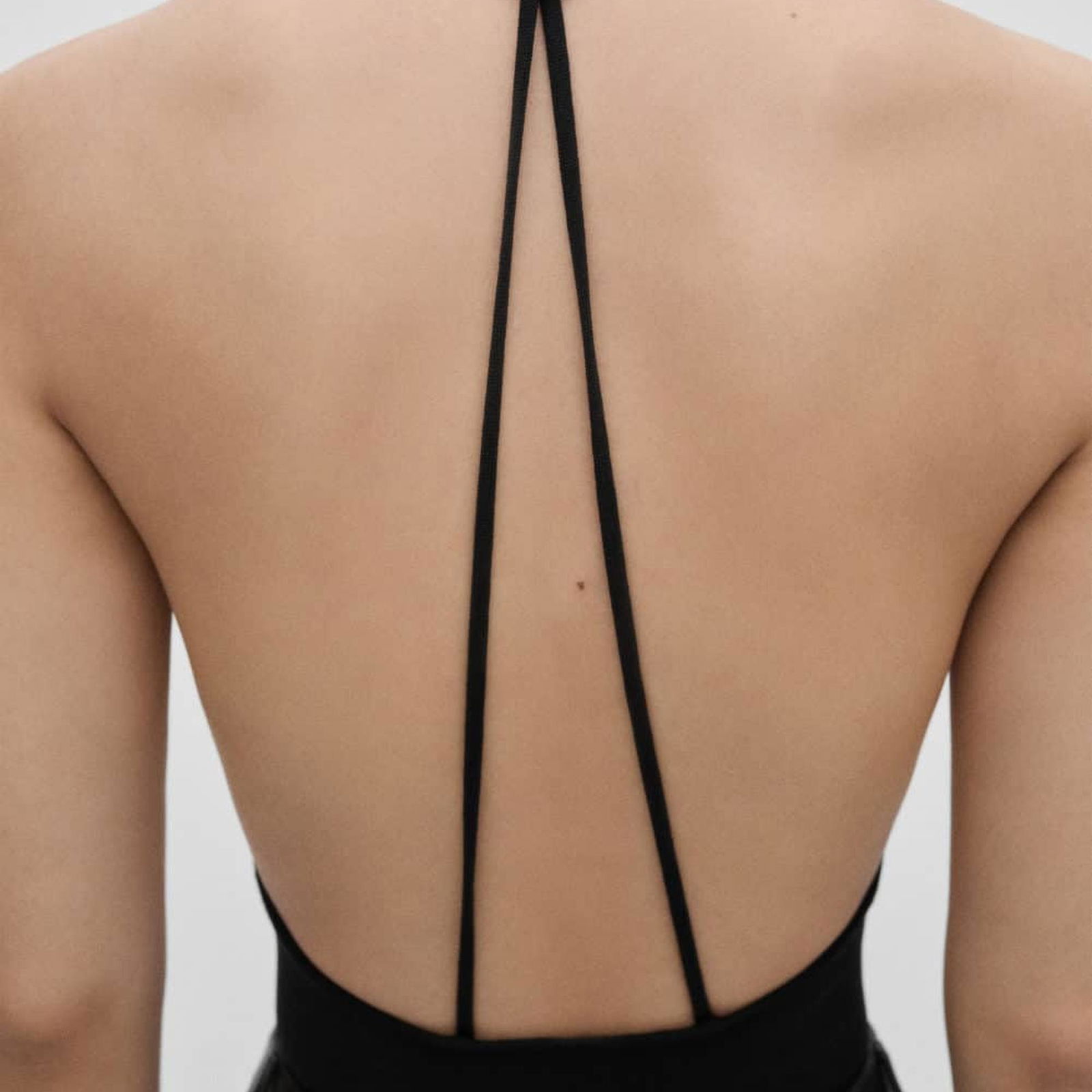 Mango Kadın Sırtı Açık Triko Body Siyah