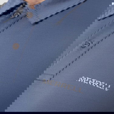  Merrell Erkek Günlük Giyim Polo Tişört Pace Mavi