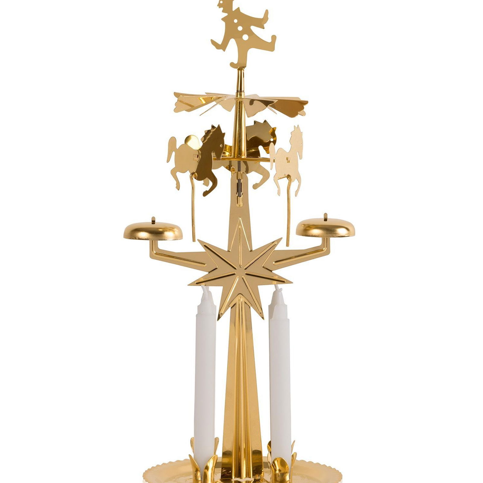 Atlı Karınca Metal Mumluk Gold