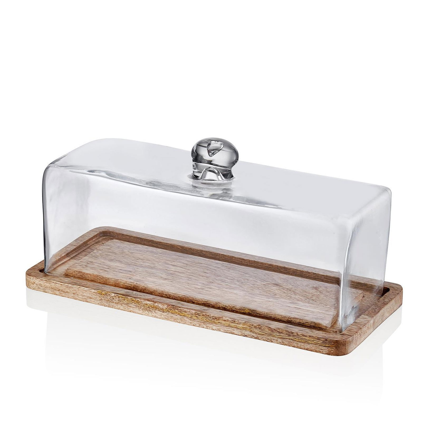 Madera Dikdörtgen Kek Saklama Fanusu 15x32x14 cm