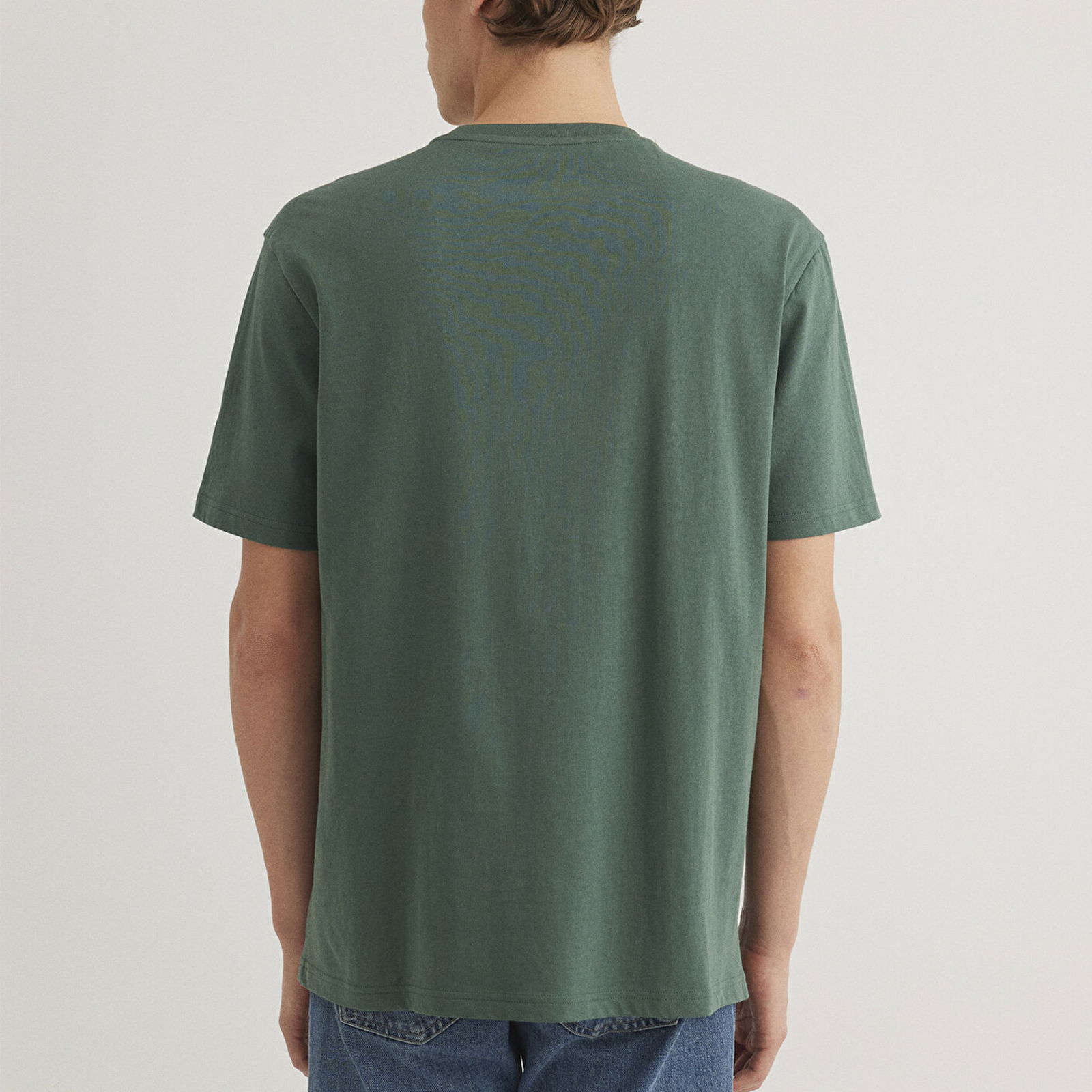 Mavi Mavi Logo Baskılı Yeşil Tişört Loose Fit / Bol Rahat Kesim 0612002-81570