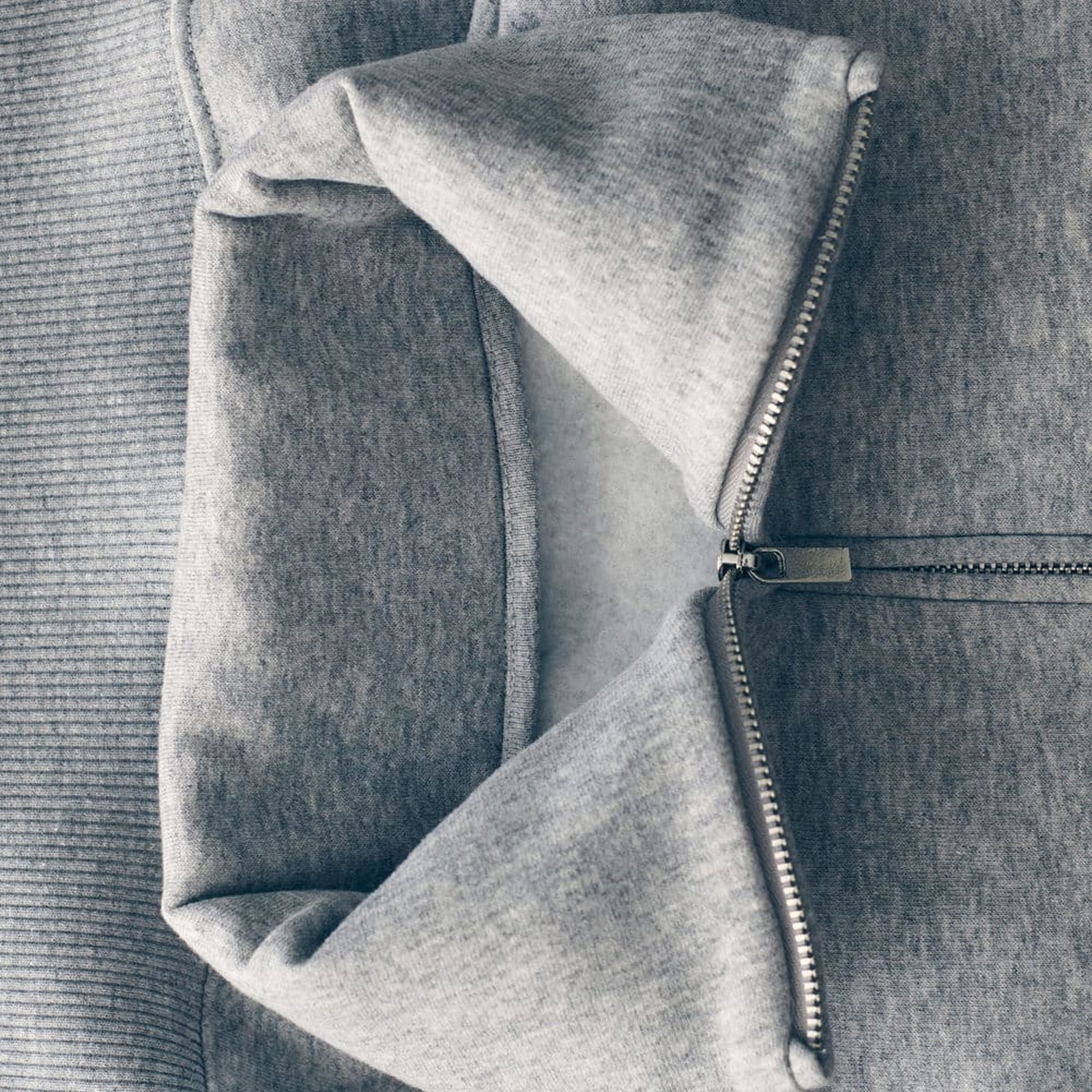Mango Çocuk Fermuarlı Boğazlı Sweatshirt Orta Kırçıllı Gri