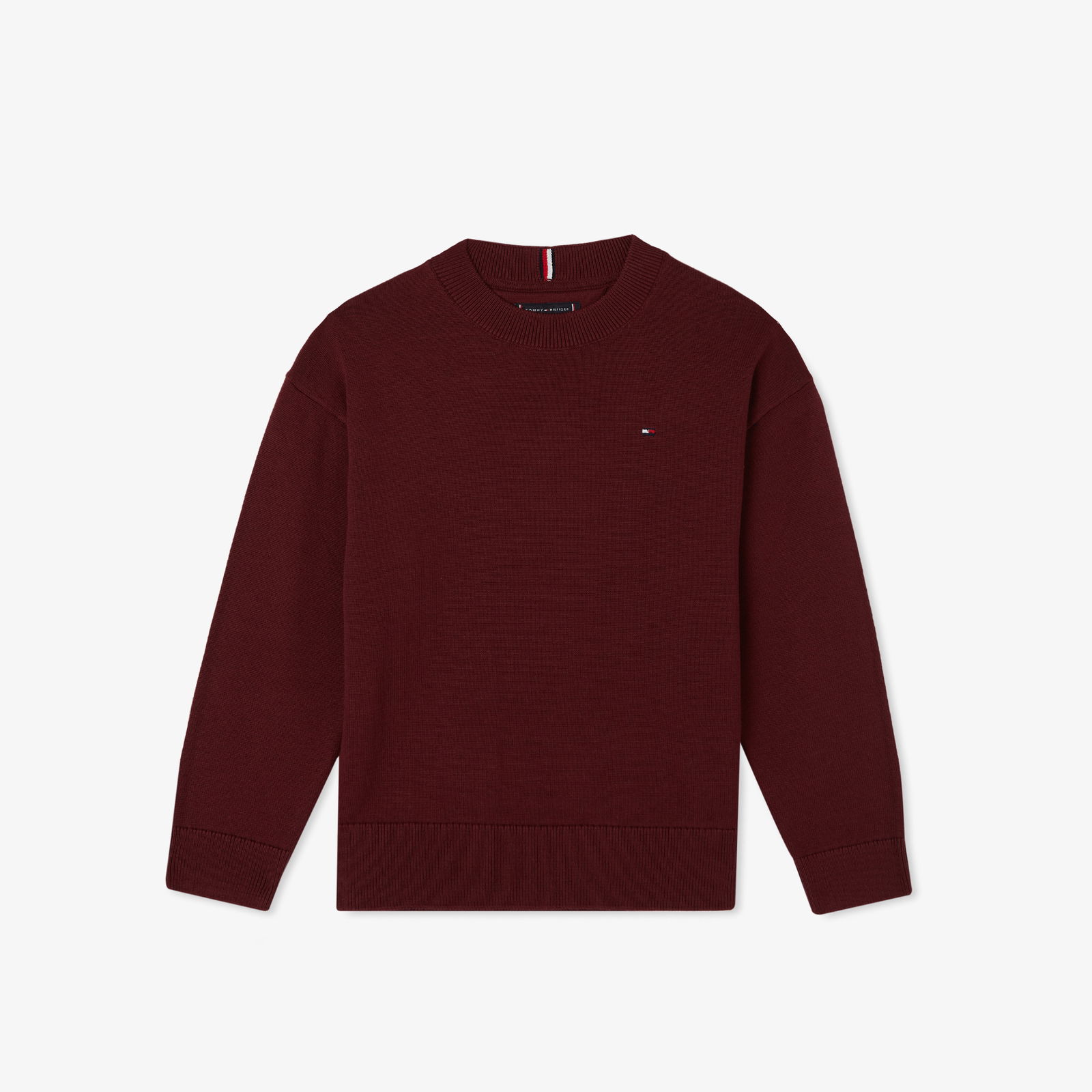 Tommy Hilfiger Essential Çocuk Bordo Kazak
