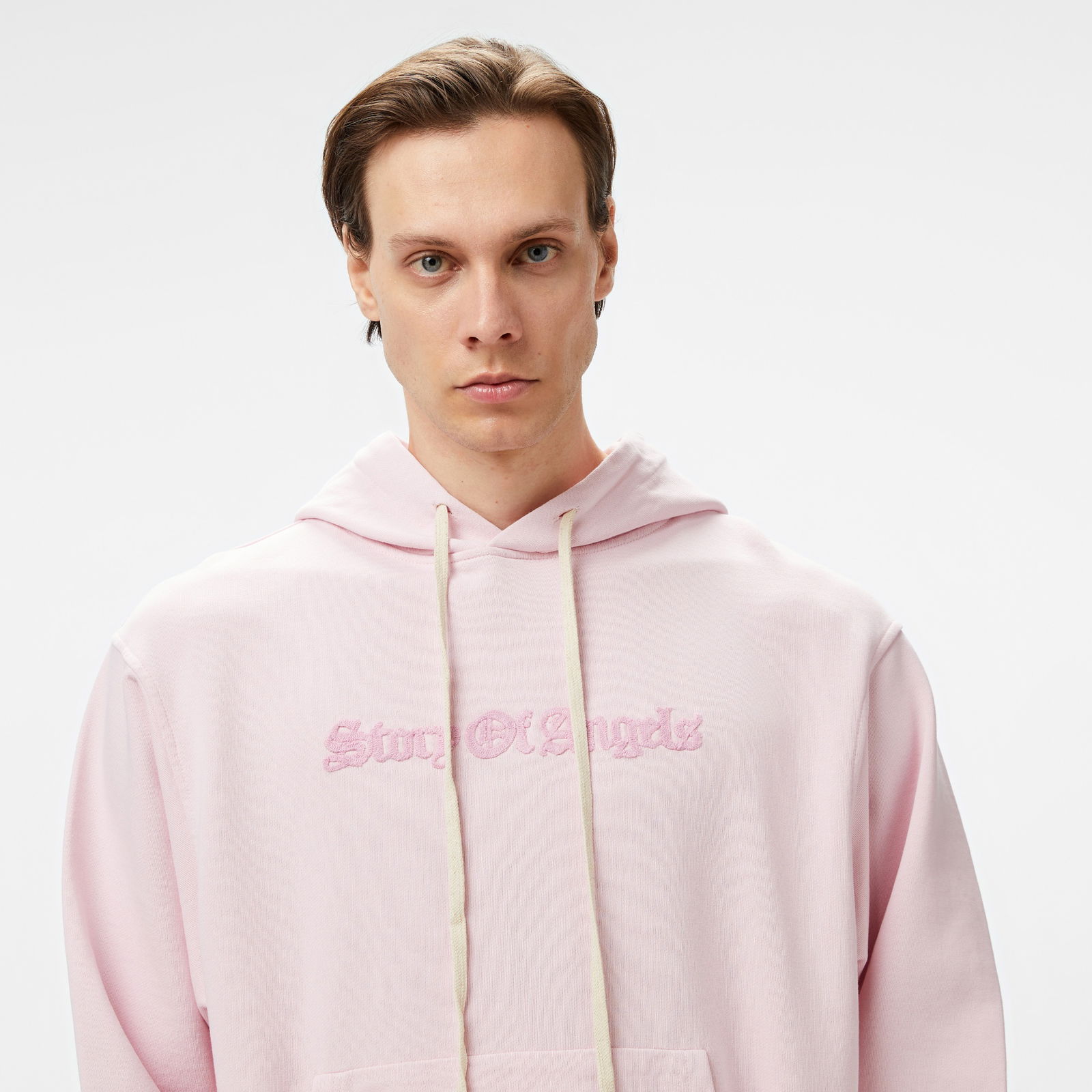 Story Of Angels Soa Wool Chain Monogram  Erkek Pembe Hoodie