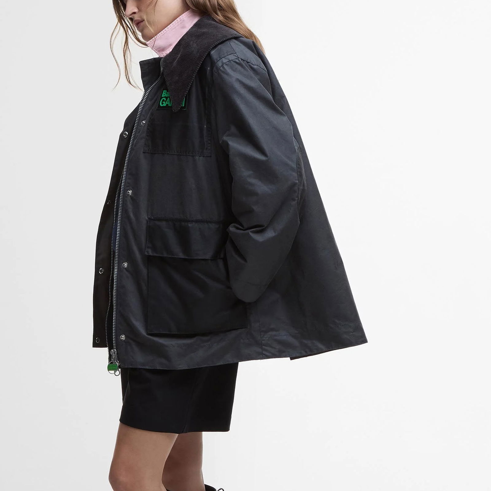Barbour x GANNI Yağlı Duffle Ceket