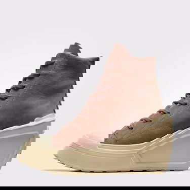  Converse Chuck 70 De Luxe Wedge Kadın Kahverengi Deri Platform Sneaker
