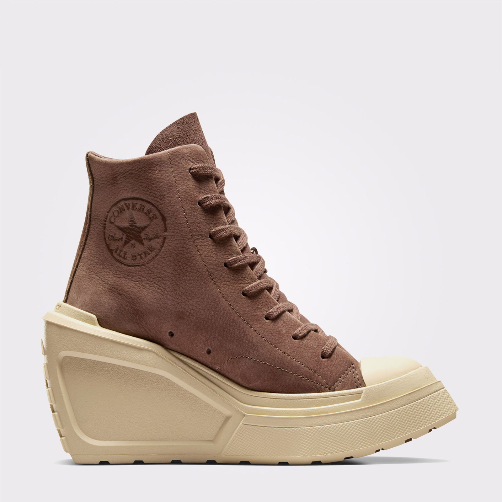 Converse Chuck 70 De Luxe Wedge Kadın Kahverengi Deri Platform Sneaker