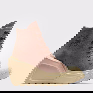  Converse Chuck 70 De Luxe Wedge Kadın Kahverengi Deri Platform Sneaker