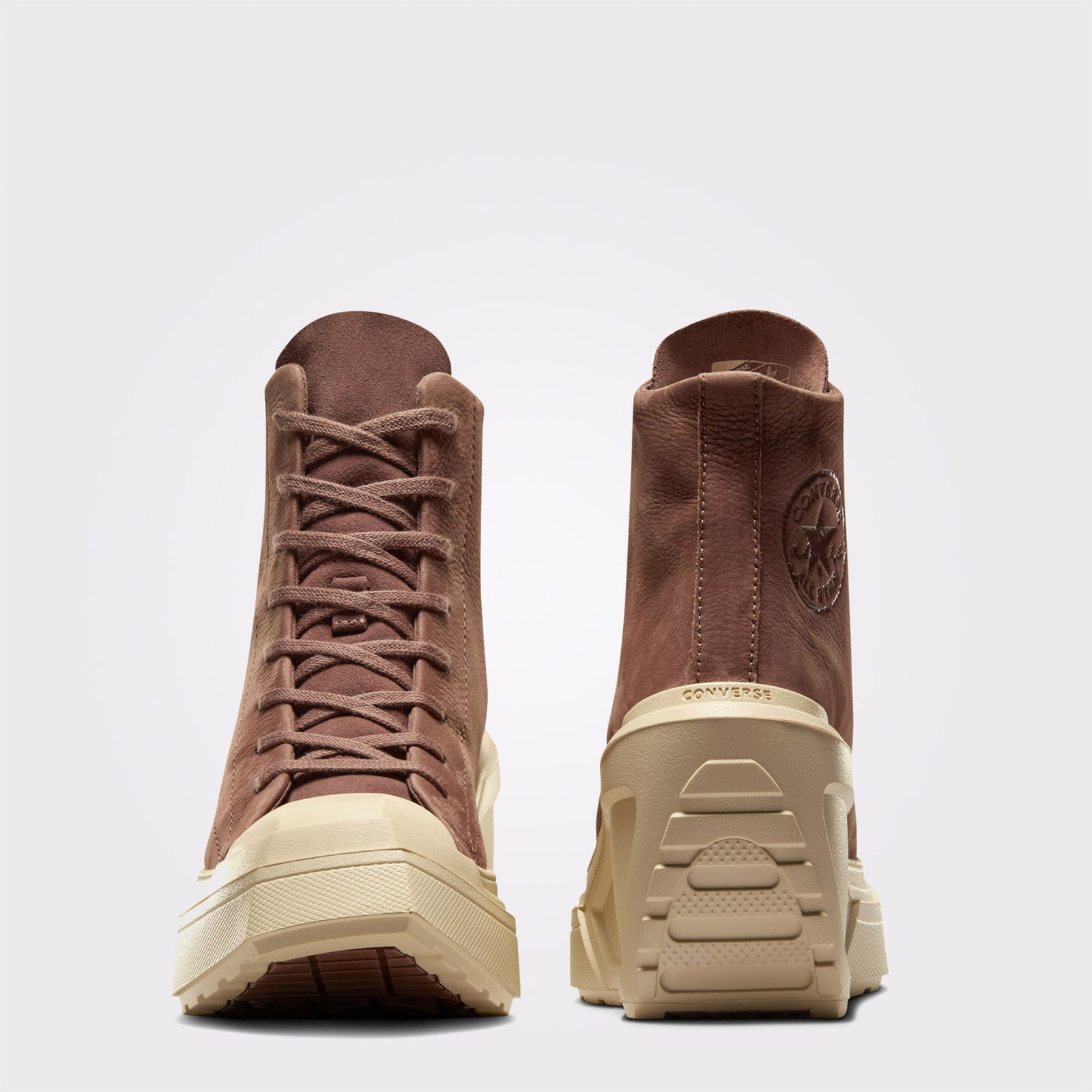 Converse Chuck 70 De Luxe Wedge Kadın Kahverengi Deri Platform Sneaker