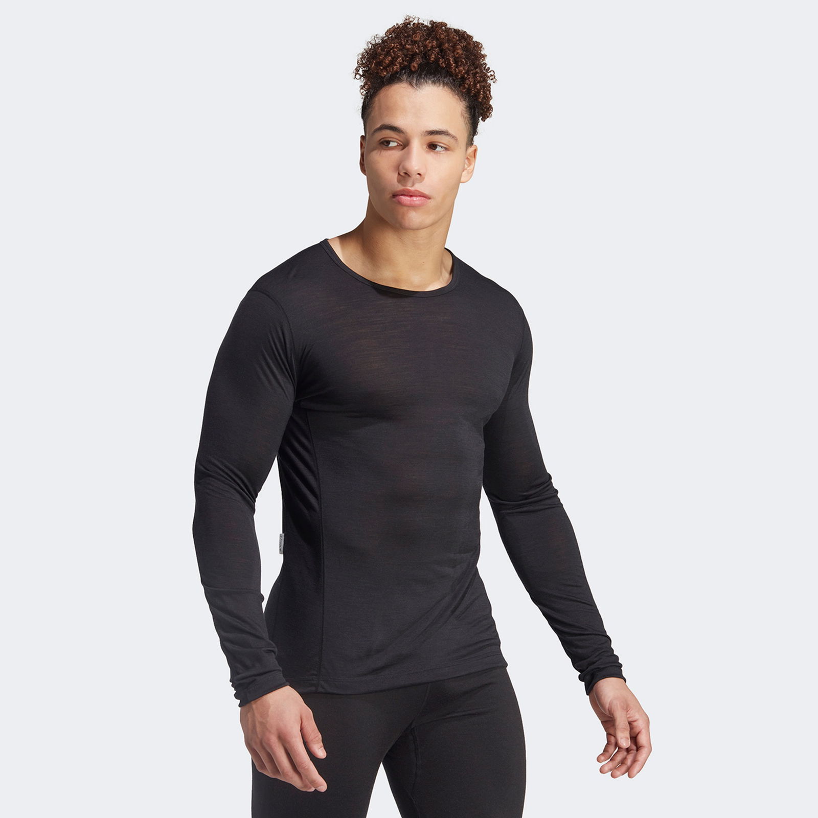adidas Xperior Merino 150 Midlayer Erkek Siyah Uzun Kollu Antrenman İçliği