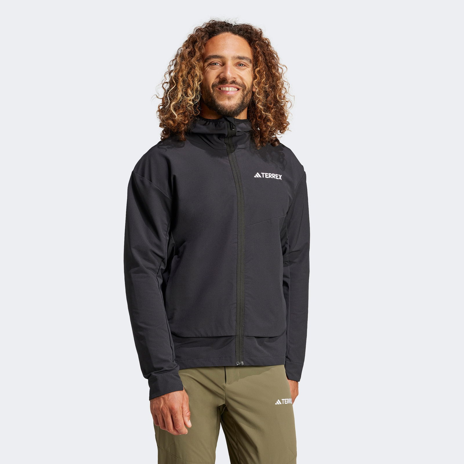 adidas Terrex Multi Soft Shell Erkek Siyah Outdoor Ceket