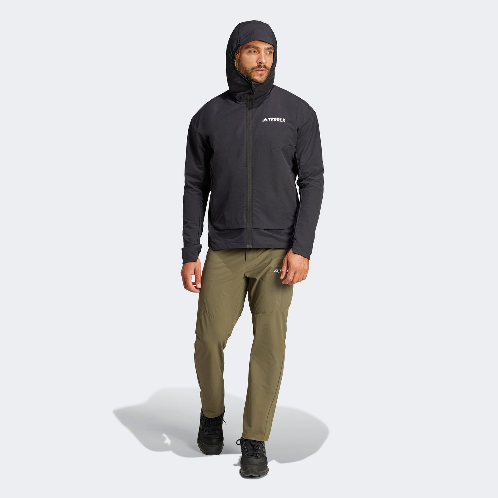 adidas Terrex Multi Soft Shell Erkek Siyah Outdoor Ceket