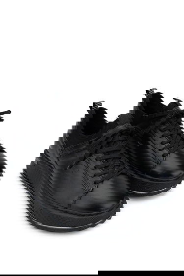  Tamer Tanca Erkek Hakiki Deri Siyah Analin Sneakers & Spor Ayakkabı