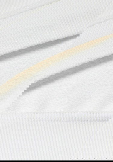  Kız Çocuk Beyaz Önü Grafik Baskılı ve İşlemeli Bisiklet Yaka Sweatshirt