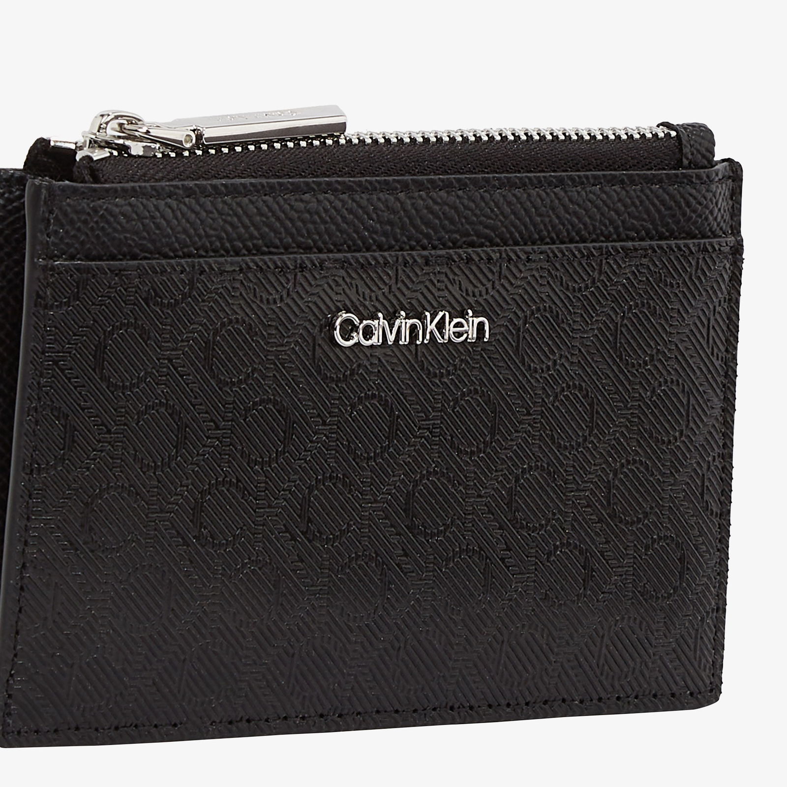 Calvin Klein Must Cardholder W/Zipper Mono Kadın Siyah Cüzdan