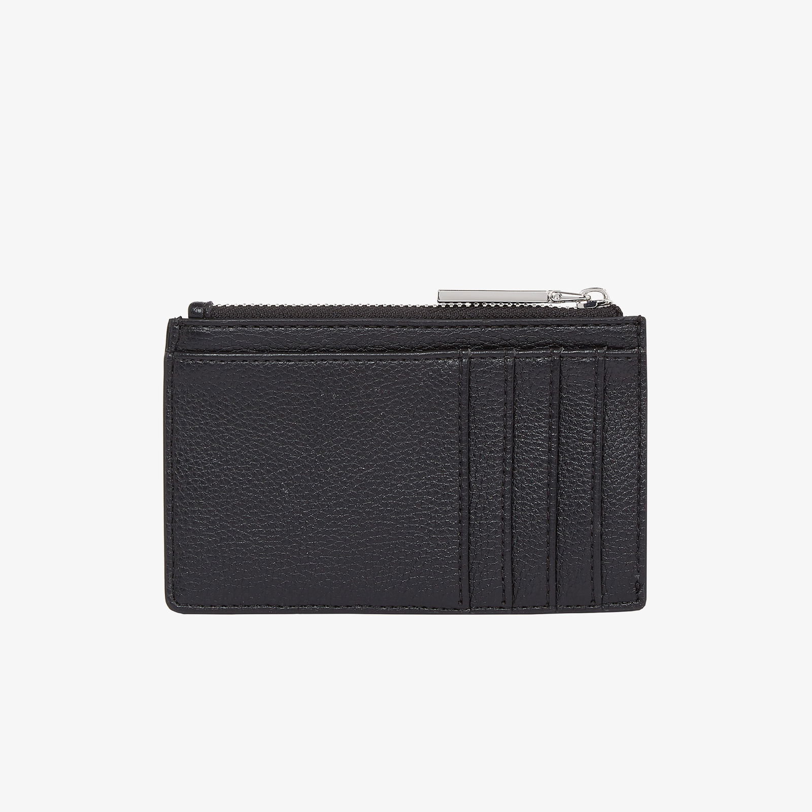 Calvin Klein Plaque Cardholder W/Zip Kadın Siyah Cüzdan