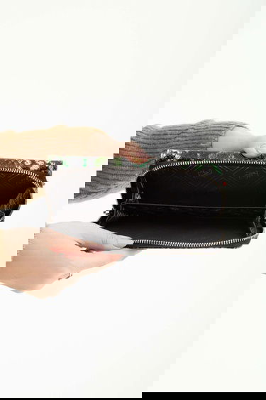  Tamer Tanca Kadın Hakiki Deri Yeşil Yılan Günlük Cuzdan