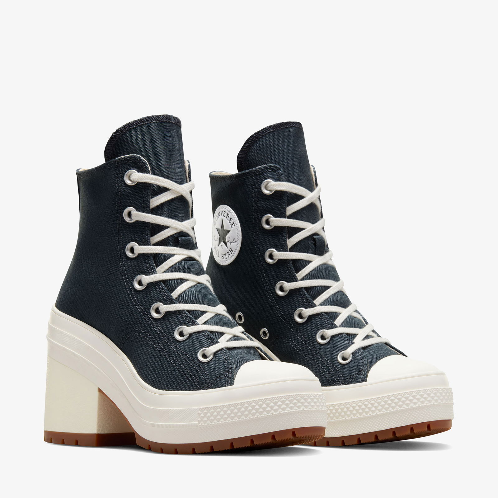 Converse Chuck 70 De Luxe Heel Unisex Lacivert Platform Sneaker