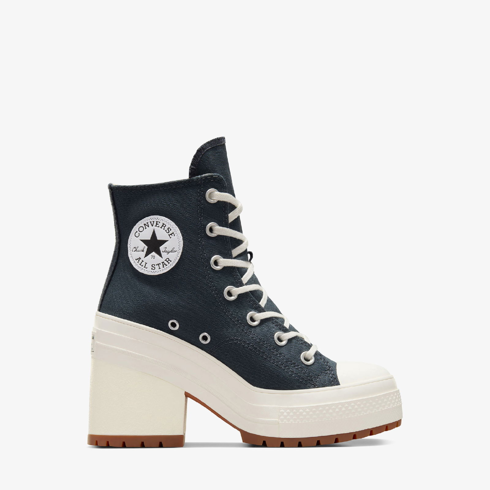 Converse Chuck 70 De Luxe Heel Unisex Lacivert Platform Sneaker