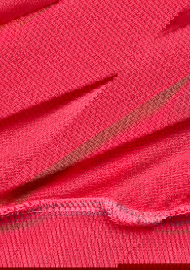  Kız Çocuk Pembe Mix Arkası Logo İşlemeli Renk Bloklu Nervür Detaylı Sweatshirt