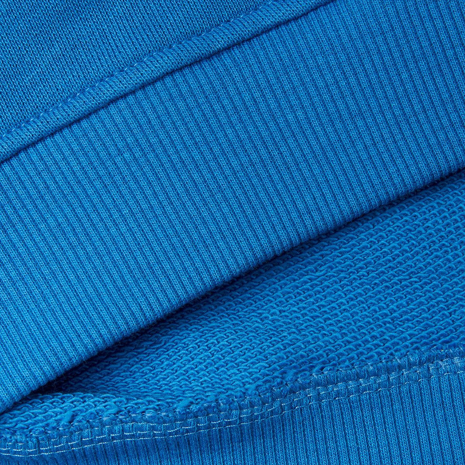 Erkek Çocuk Saks Mavi Benetton Logolu Bisiklet Yaka Sweatshirt
