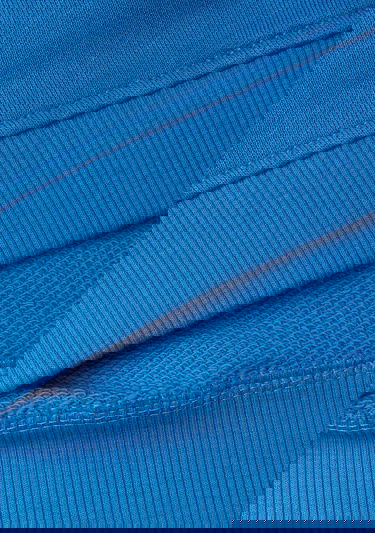  Erkek Çocuk Saks Mavi Benetton Logolu Bisiklet Yaka Sweatshirt