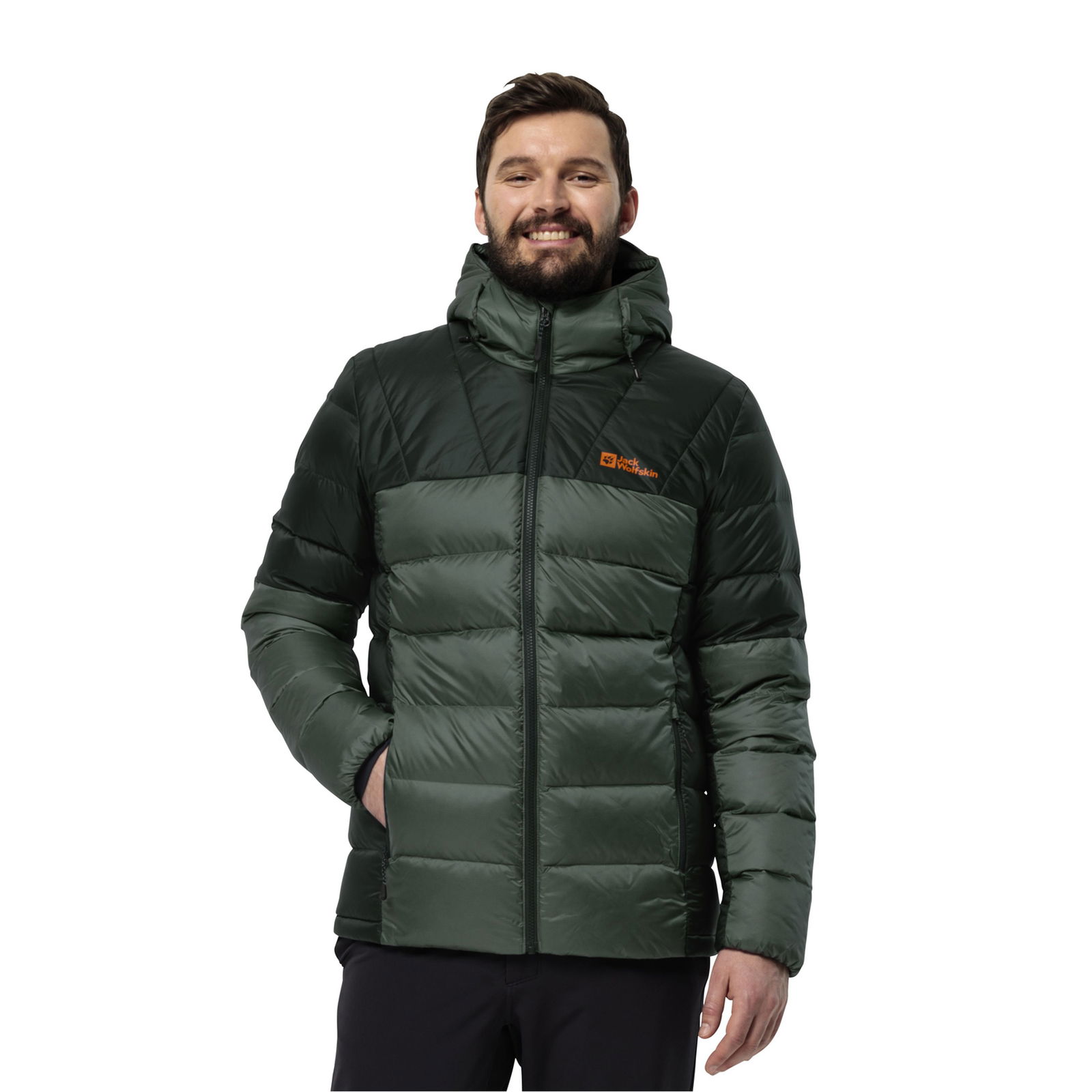 Jack Wolfskin Nebelhorn Down Hoody Erkek Outdoor Montu Yeşil